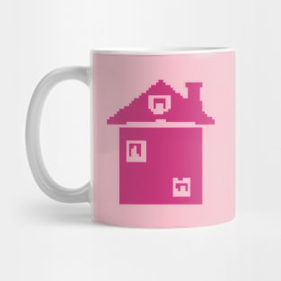 Pink House pixel art Mug